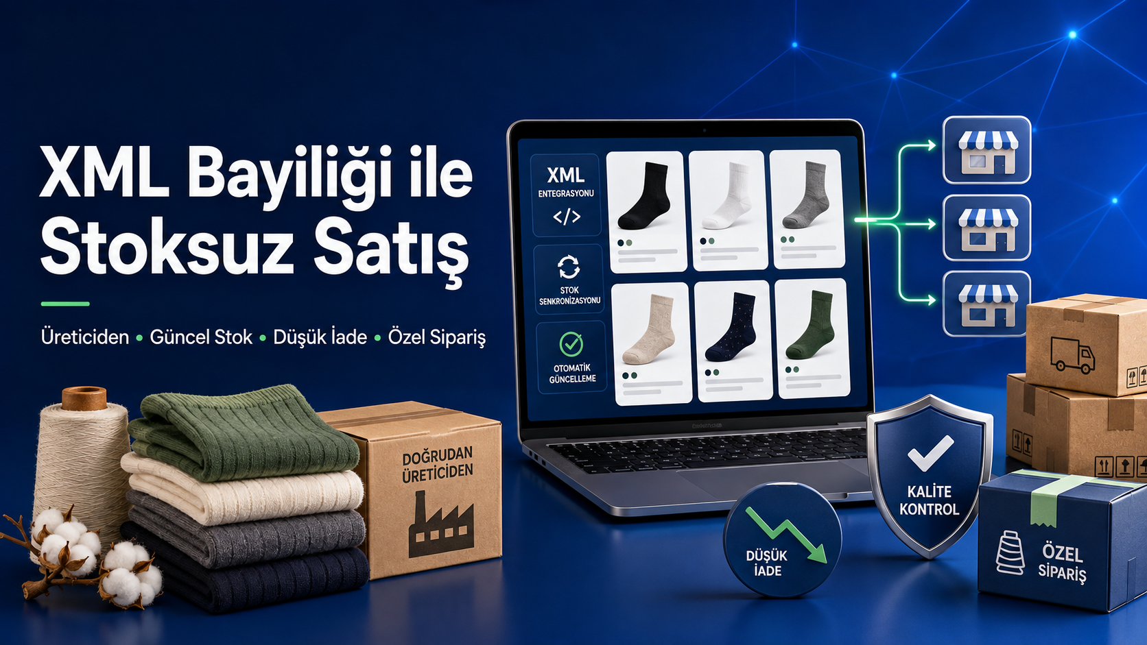 XML Bayiliği ile Stoksuz Satış: ÇorapXML’in Üretici ve Toptancı Avantajları